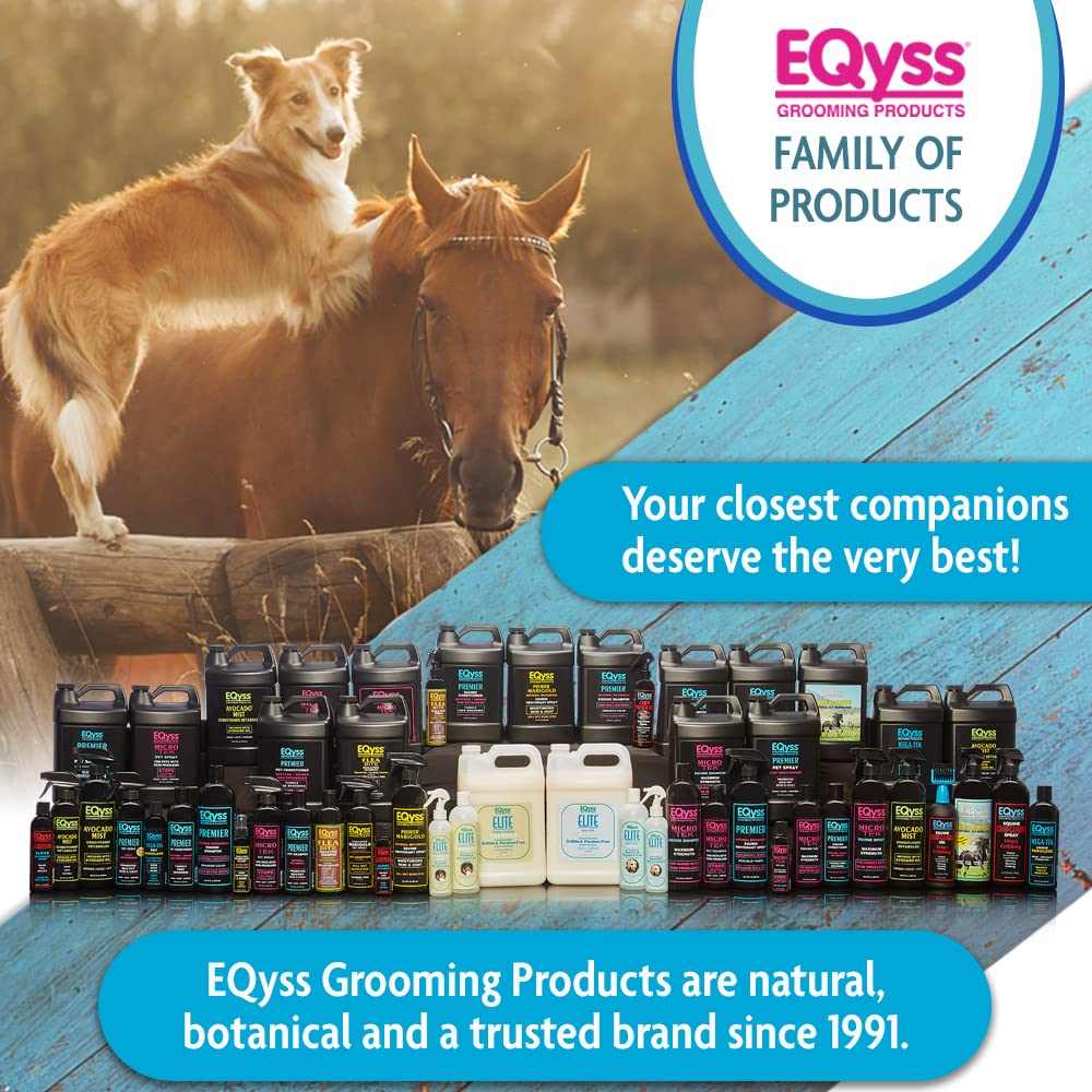 EQyss Crib-Guard Anti-Chewing Gel w/ Brush 16 oz. Aloe-Based Anti-Chew Horses Paw and Tail Supply