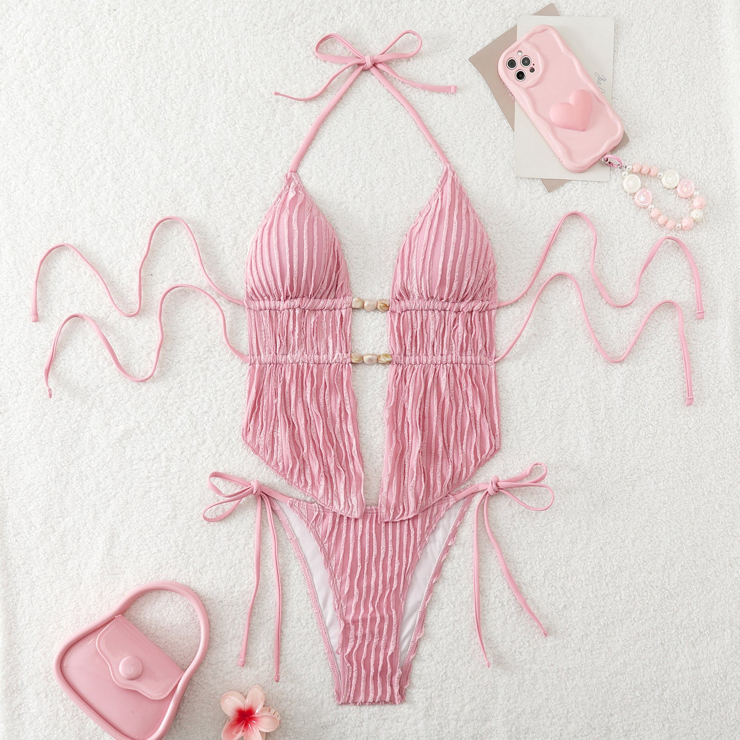 Solid color swimsuit bikini eprolo