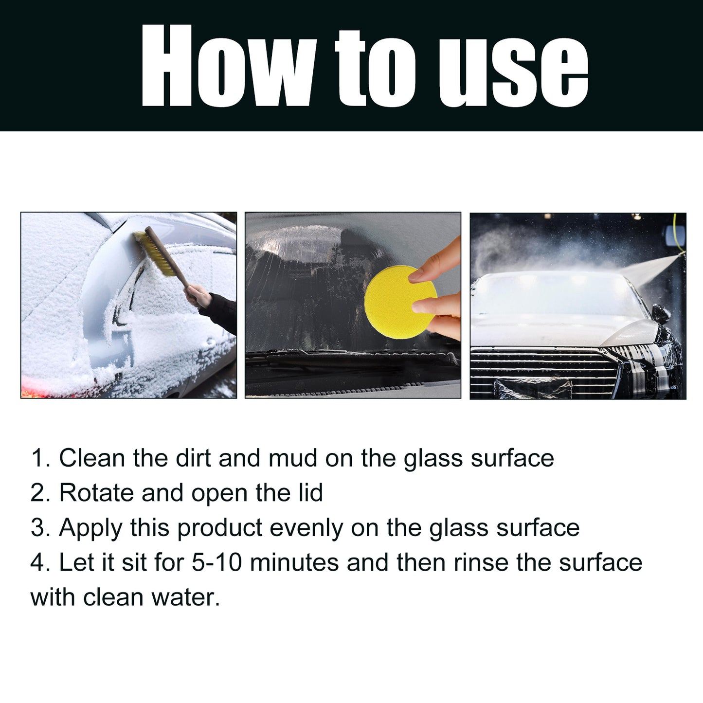 Car Snow Removal Cream, Car Snow Removal Windshield Anti-icing Anti-freezing Car Window Defrosting Cream eprolo