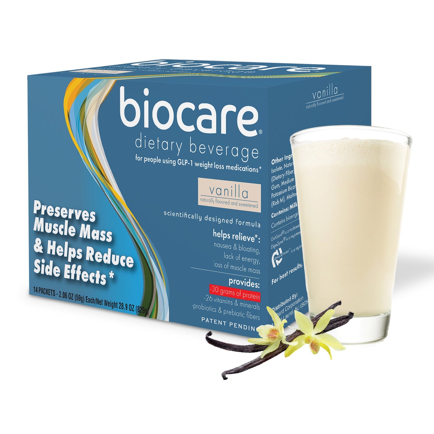 30G Protein Vanilla Biocare Dietary Beverage (14 Servings) Biocare