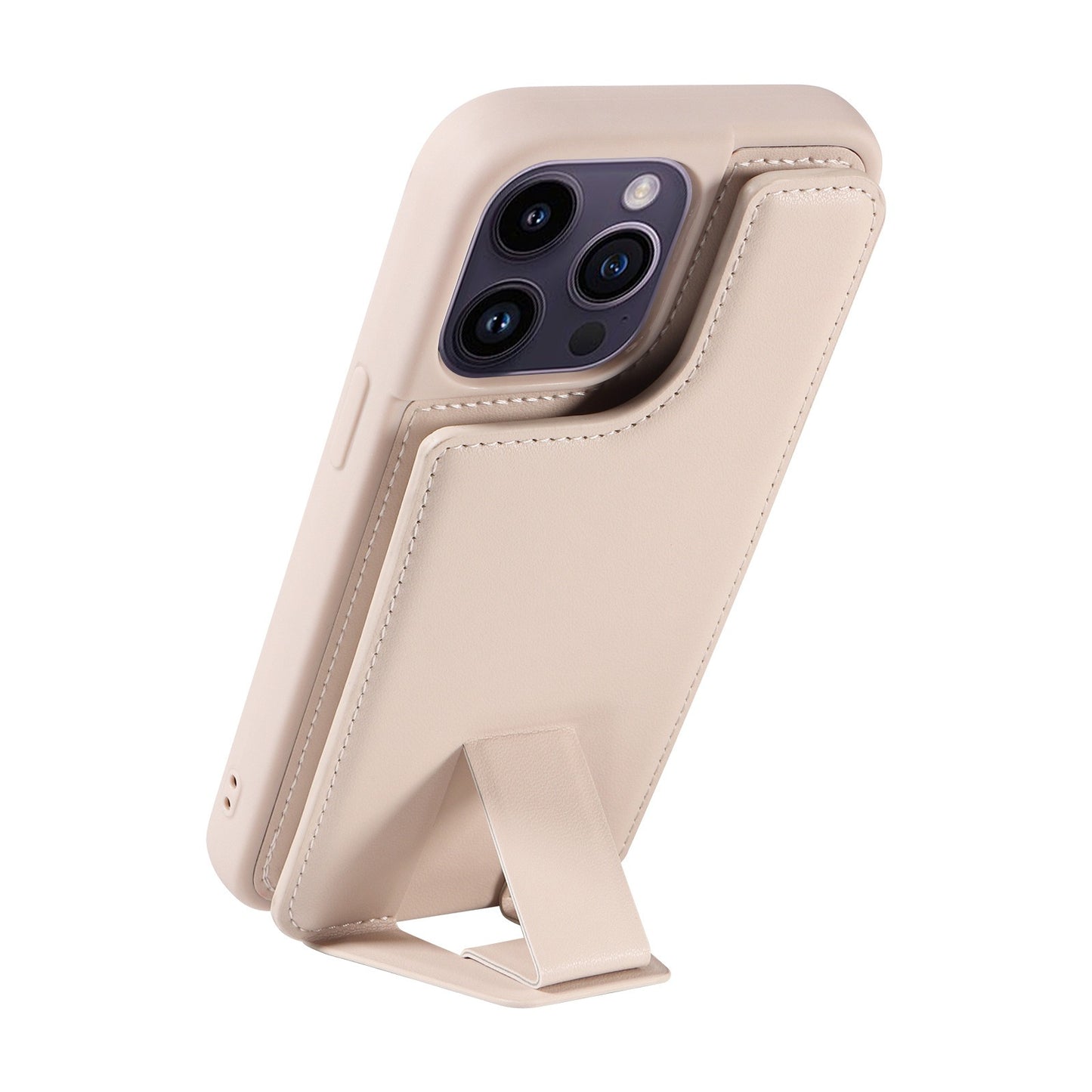 Suitable for Apple 15 phone case 13promax stand phone case adhesive leather anti drop 12 accordion card insertion phone case eprolo