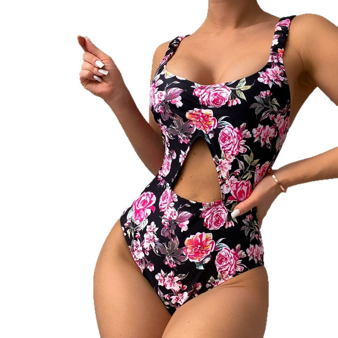 Hollow floral swimsuit eprolo