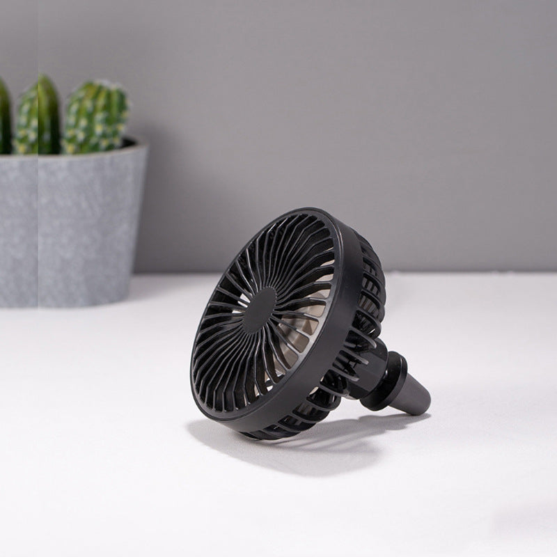 Summer Car Small Fan Car Air Conditioning Vent Creative Car Multi-Function Electric Fan USB Car Electric Fan eprolo