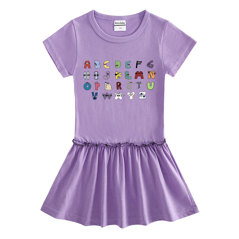 Children's short sleeved dress with half sleeves eprolo