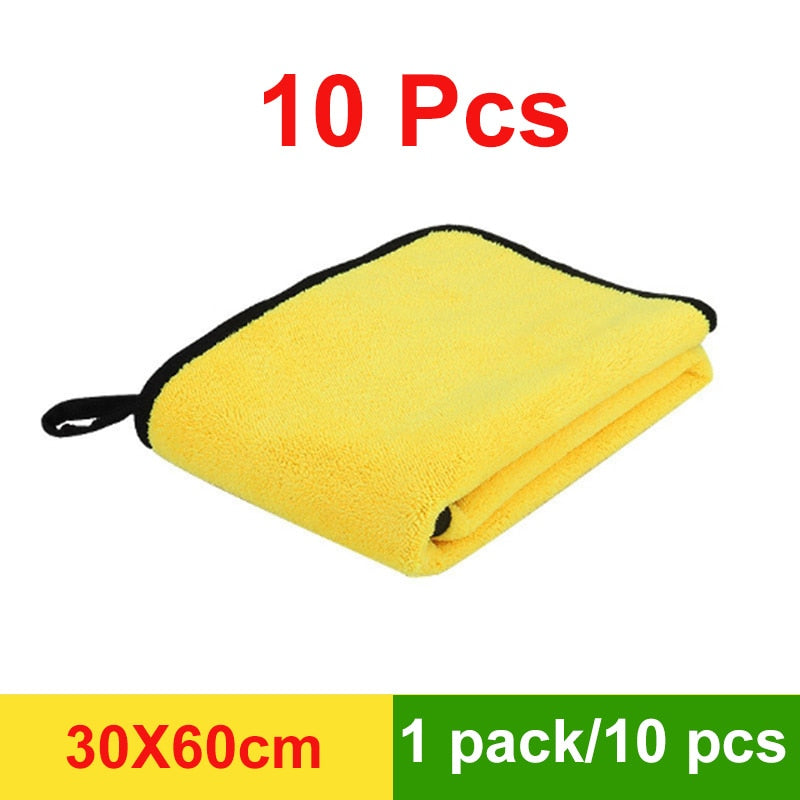 3/5/10 pcs Extra Soft Car Wash Microfiber Towel Car Cleaning Drying Cloth Car Care Cloth Detailing Car WashTowel Never Scrat eprolo