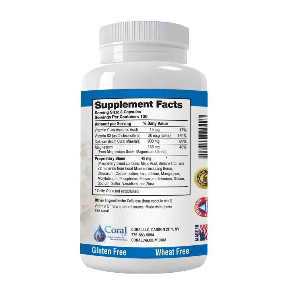 Coral Calcium Supplement with Vitamin D3 & Magnesium – Coral Complex Coral Toothpaste