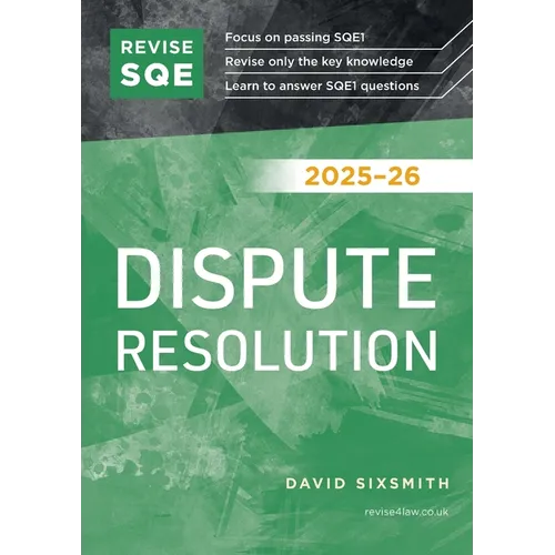 Revise SQE Dispute Resolution 2025-26