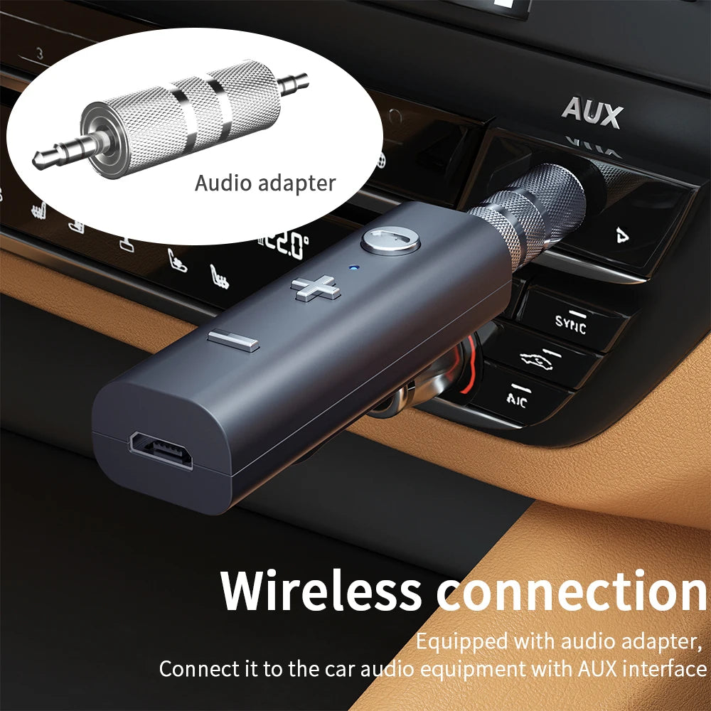 Bluetooth 5.0 Receiver For 3.5mm Jack Earphone Wireless Adapter Bluetooth Aux Audio Music Transmitter eprolo