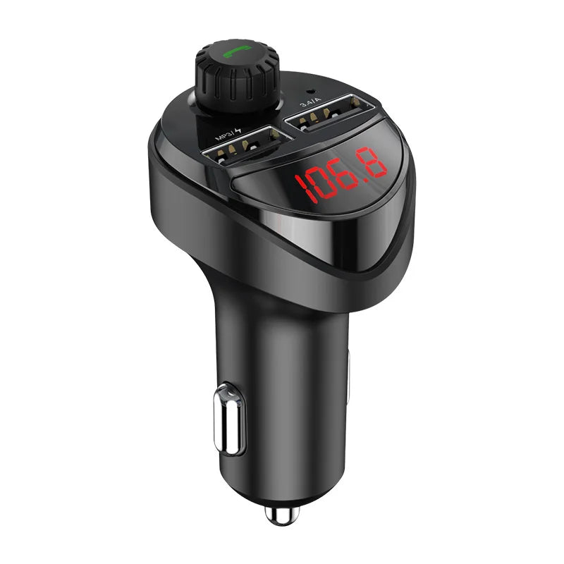 KUULAA Car Charger FM Transmitter Bluetooth Car Audio MP3 Player TF Card Car Kit 3.4A Dual USB Car Phone Charger For Xiaomi Mi eprolo