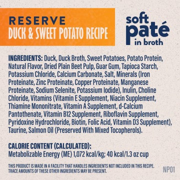 Natural Balance Limited Ingredient Duck & Sweet Potato Pate Cat (2.6 oz) The Family Pet