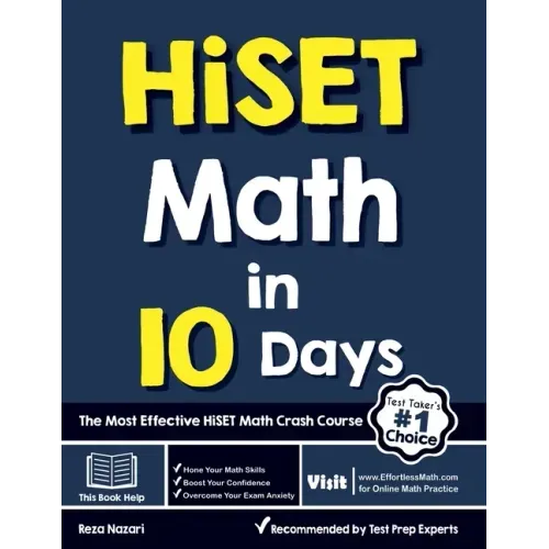 HiSET Math in 10 Days: The Most Effective HiSET Math Crash Course