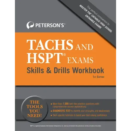 Peterson's Tachs and HSPT Exams Skills & Drills Workbook