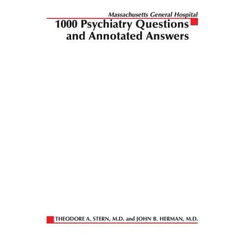 Massachusetts General Hospital 1000 Psychiatry Questions and Annotated Answers - Paperback