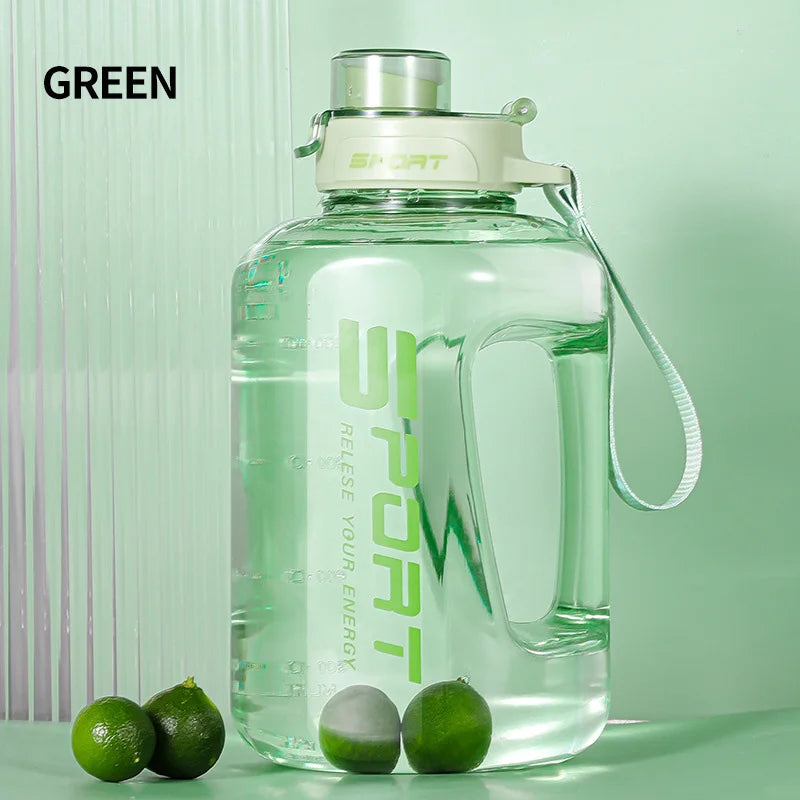 2L Sports Water Bottle with Straw - BPA Free
