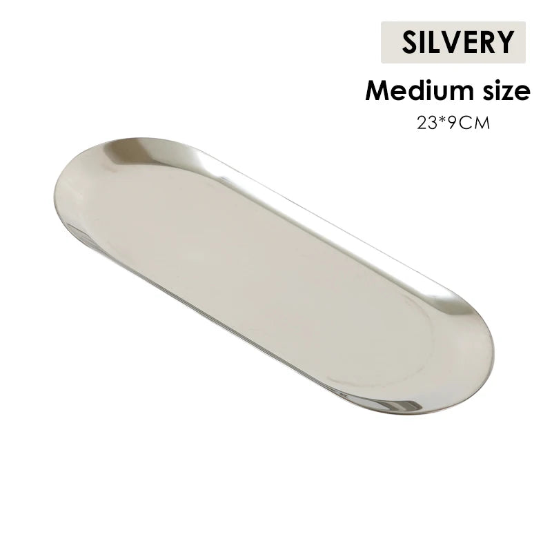 Stainless Steel Sterilized Tray Dental Medical Tools Storage Trays Disinfection Plate Surgical Cosmetic Tattoo Accesory