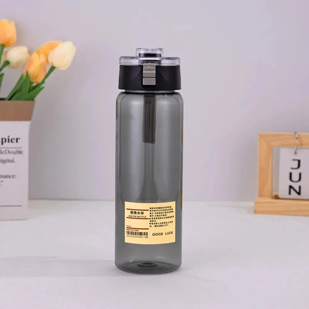 Portable Transparent Water Bottle - Kawaii Plastic Cup