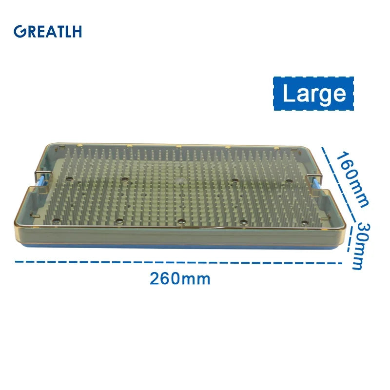 Silicone Sterilization Tray Case Box Ophthalmic Dental Instruments Disinfection Box