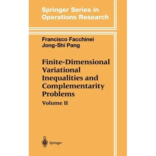 Finite-Dimensional Variational Inequalities and Complementarity Problems