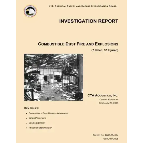 Investigation Report Combustible Dust Fire And Explosions