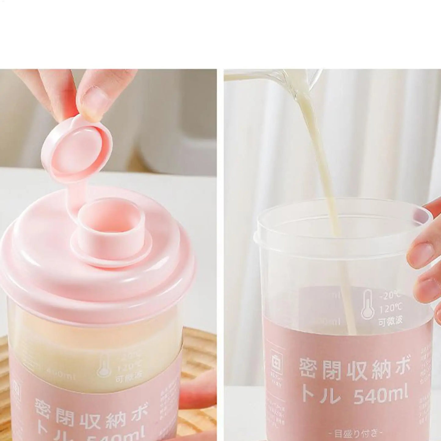 540ml Water Bottle Transparent Portable Leak-proof For Drink Plastic Sports outdoor Water Bottles Drinkware Large Capacity