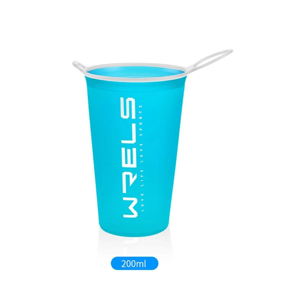 WRELS Folding Water Bottle 500ml TPU BPA-Free