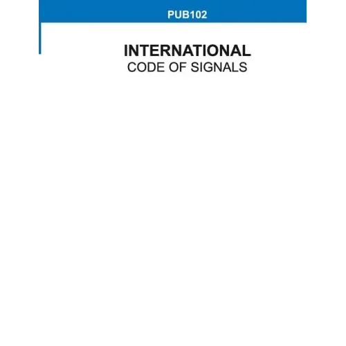 International Code of Signals, Pub 102 - Paperback