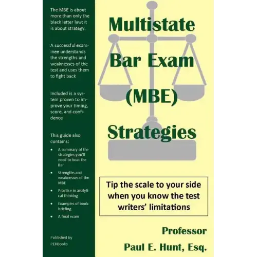 Multistate Bar Exam (Mbe) Strategies
