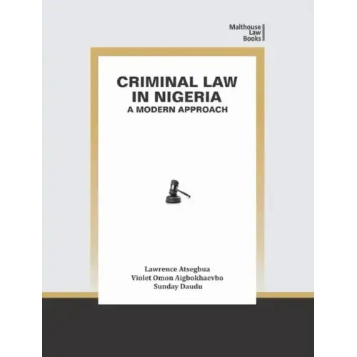Criminal Law in Nigeria: A Modern Approach