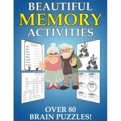 Beautiful Memory Activities: Over 80 Brain Puzzles (For Memory Loss Adults)