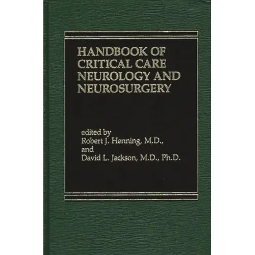 Handbook of Acute Critical Care Neurology - Hardcover