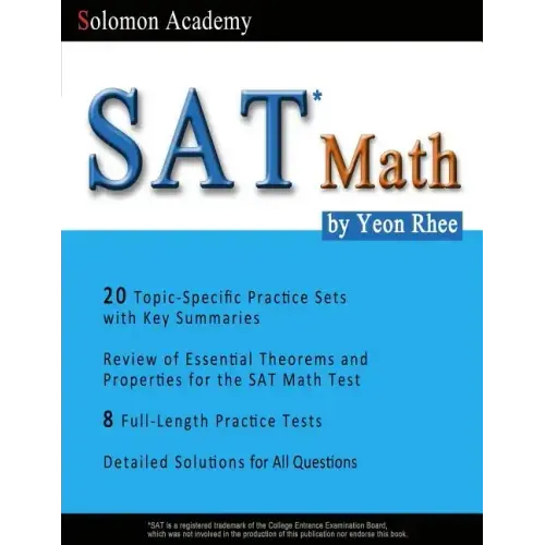 SAT Math: Solomon Academy's SAT Math Book