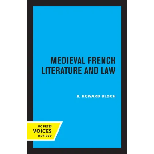 Medieval French Literature and Law