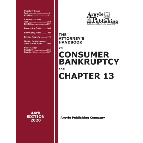 The Attorney's Handbook on Consumer Bankruptcy and Chapter 13