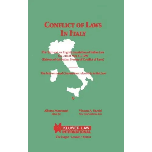 Conflicts Of Laws In Italy
