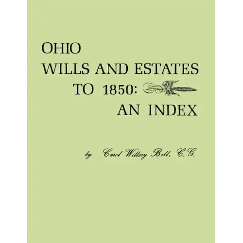 Ohio Wills and Estates to 1850: An Index