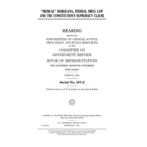 "Medical" marijuana, federal drug law, and the constitution's supremacy clause