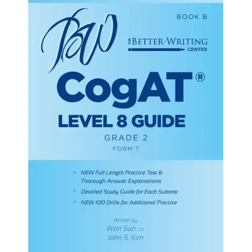 CogAT Level 8 (Grade 2) Guide: Book B