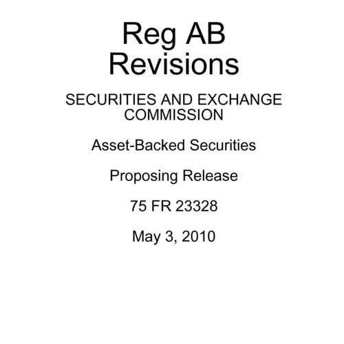 Revised Reg AB Proposing Release