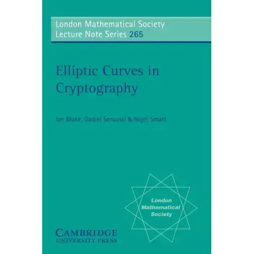 Elliptic Curves in Cryptography