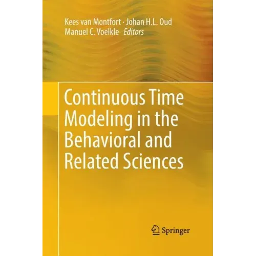 Continuous Time Modeling in the Behavioral and Related Sciences