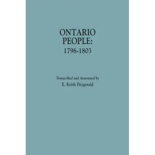 Ontario People: 1796-1803