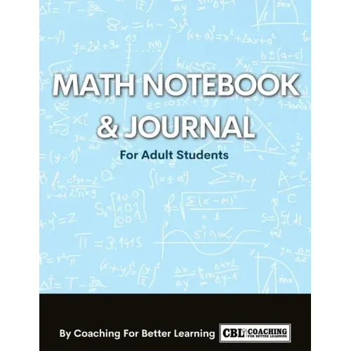 Math Notebook and Journal For Adult Students - Paperback
