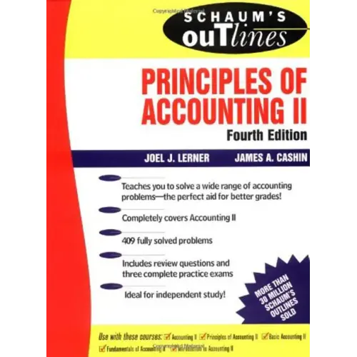 Schaum's Outline of Principles of Accounting II