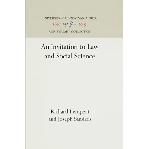 An Invitation to Law and Social Science - Hardcover