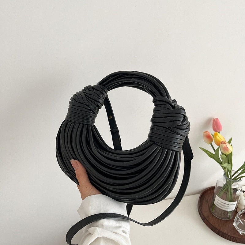 Trend New Line Bundle Clutch Bag For Female High Quality Handbag and Purse Designer Shoulder Bag Senior Hobos