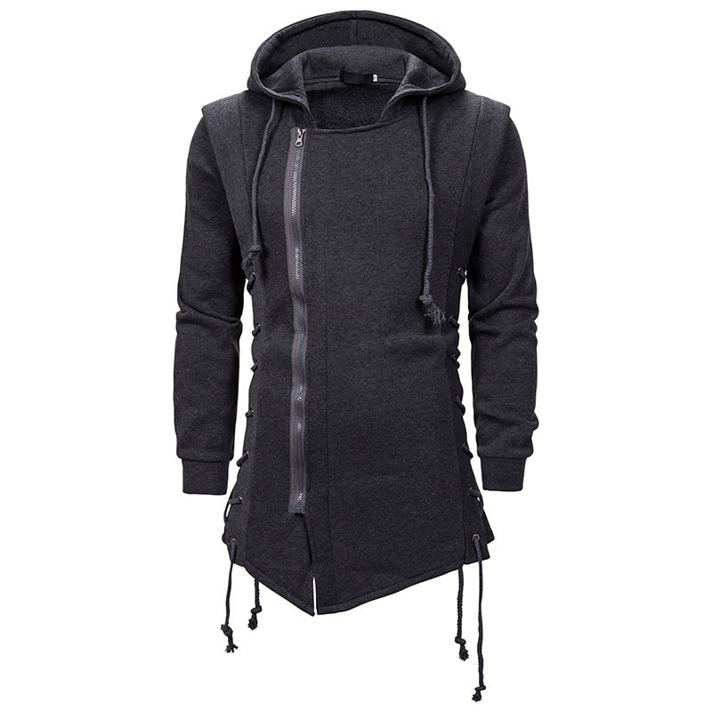 Trendy Men's Hoodie Dark Hooded Loose Coat