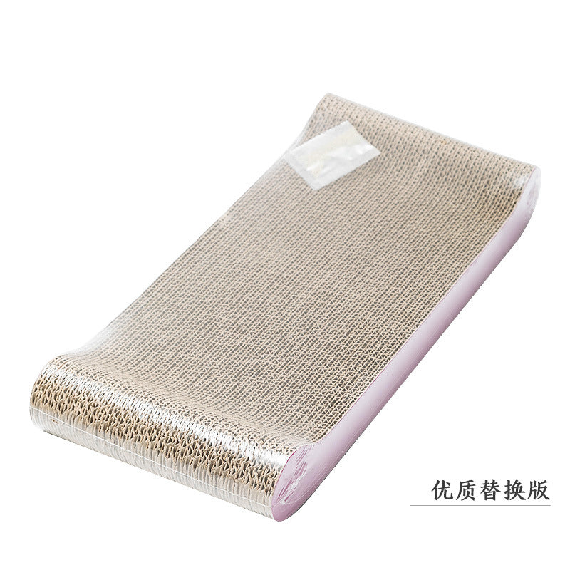 Leji solid wood cat scratch plate grout machine corrugated padside standing two-use large cat miup paw cat toy