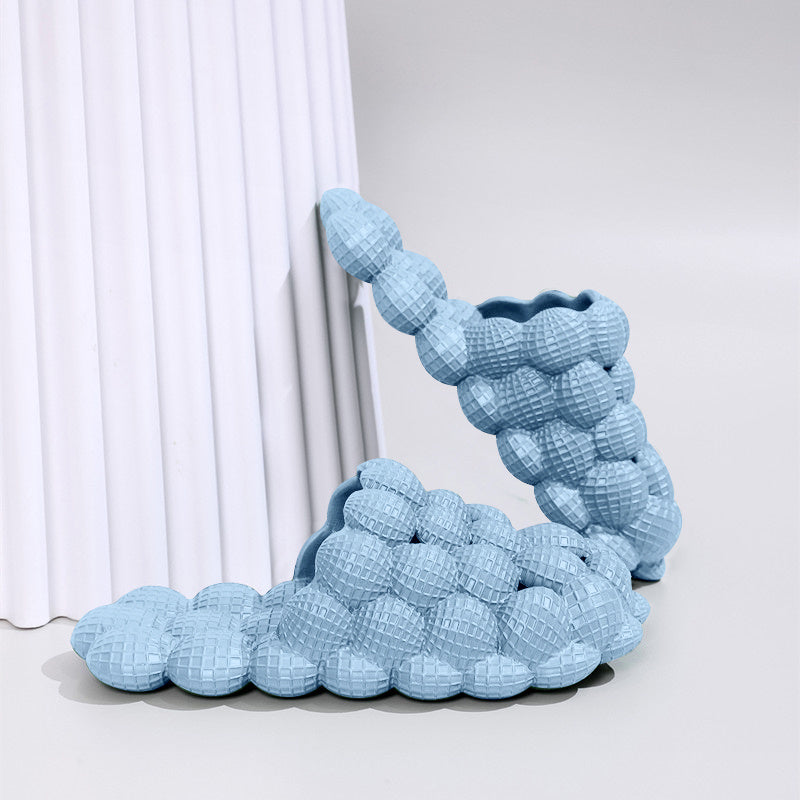 Men's Massage Bubble Slides, Cushioned Funny Non-slip Spa Slippers, Golf Ball Slides, Cloud Slippers, Reflexology Clogs House Shoes For Shower Bedroom, Casual Sandals