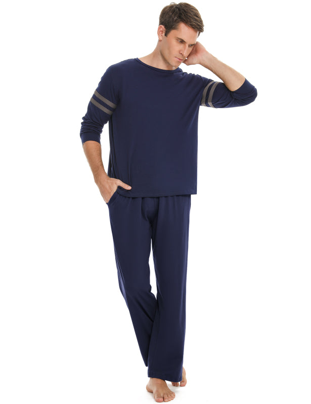 Long Round Neck Two Bars Suit