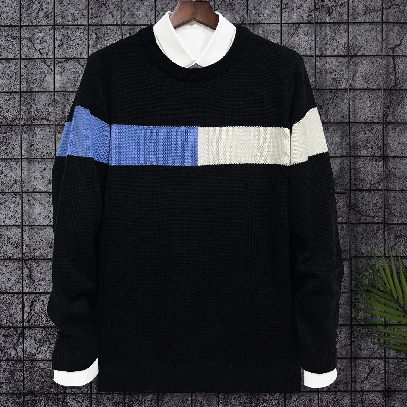 Men's Casual Pullover Knit Soft Sweater (Shirt Not Included)